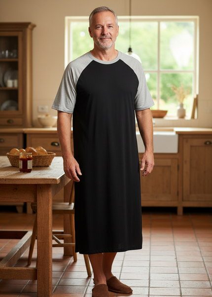 Herren Nachthemd 5XL: Bequemes Modal-Nachthemd - Ansicht 1