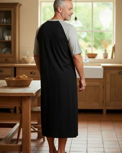 Herren Nachthemd 5XL: Bequemes Modal-Nachthemd - Ansicht 2