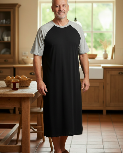 Herren Nachthemd 5XL: Bequemes Modal-Nachthemd - Ansicht 3