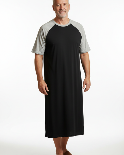 Herren Nachthemd 5XL: Bequemes Modal-Nachthemd - Ansicht 5
