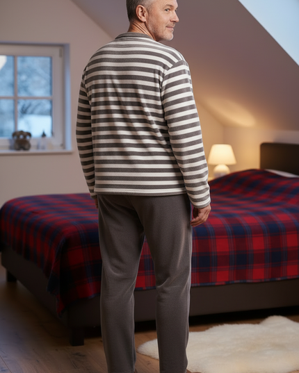 Lustiger Schlafanzug mit Panda-Motiv für Herren - Ansicht 2