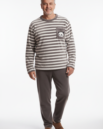 Lustiger Schlafanzug mit Panda-Motiv für Herren - Ansicht 5
