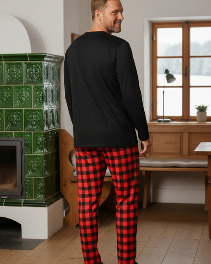 Pyjama Winter - Schwarz - Ansicht 2
