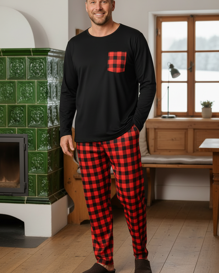 Pyjama Winter - Schwarz - Ansicht 3